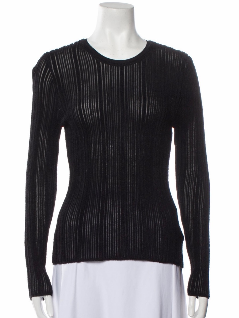 ULLA JOHNSON micro fringe knit shirt
